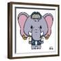 Ethan Elephant-Marcus Prime-Framed Art Print