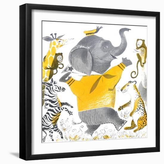 Ethan the Elephant - Child Life, June 1955-null-Framed Giclee Print