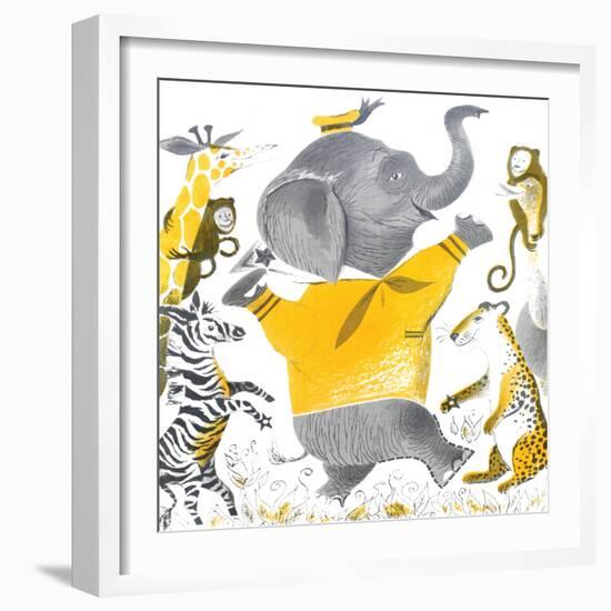 Ethan the Elephant - Child Life, June 1955-null-Framed Giclee Print