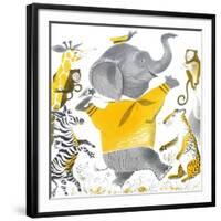 Ethan the Elephant - Child Life-null-Framed Giclee Print