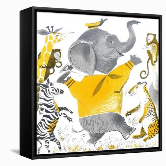 Ethan the Elephant - Child Life-null-Framed Stretched Canvas