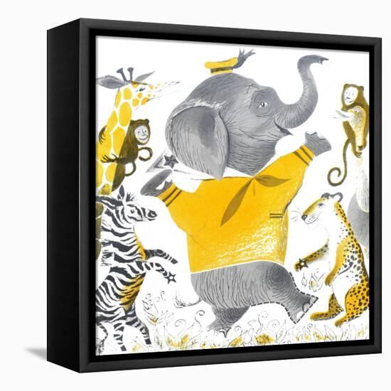 Ethan the Elephant - Child Life-null-Framed Stretched Canvas