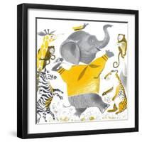 Ethan the Elephant - Child Life-null-Framed Giclee Print