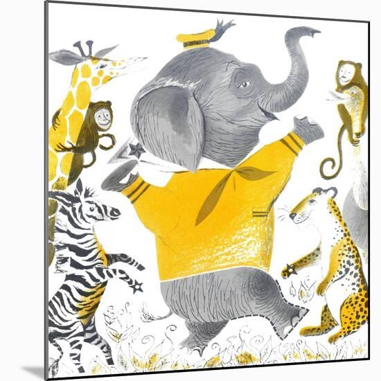 Ethan the Elephant - Child Life-null-Mounted Giclee Print