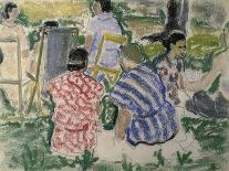 Afternoon Chat in the Park-Ethel Ashton-Stretched Canvas