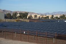 Large Bank of Solar Panels, Las Vegas, Nevada, United States of America, North America-Ethel-Photographic Print