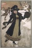 Writing in Snow-Ethel Parkinson-Mounted Art Print