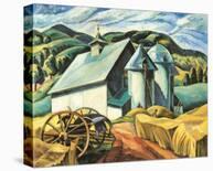 The White Barn, Eastern Townships-Ethel Seath-Laminated Art Print