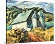 The White Barn, Eastern Townships-Ethel Seath-Laminated Art Print