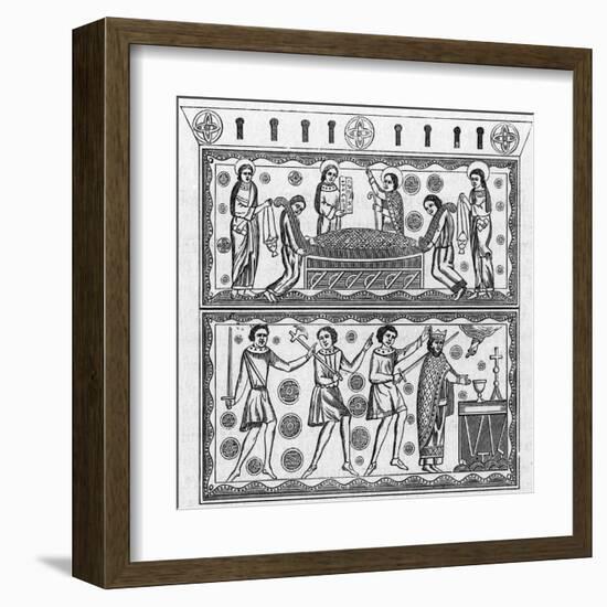 Ethelbert of East Anglia Beheaded-null-Framed Art Print