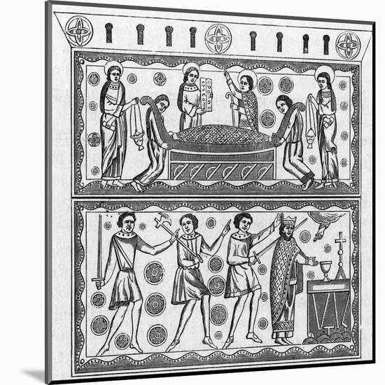 Ethelbert of East Anglia Beheaded-null-Mounted Art Print