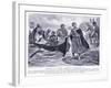 Ethelred the Unready Embarking for Normandy Ad1013, 1920's-Ernest Prater-Framed Giclee Print