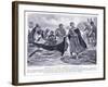 Ethelred the Unready Embarking for Normandy Ad1013, 1920's-Ernest Prater-Framed Giclee Print