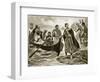 Ethelred the Unready Embarking for Normandy, Illustration 'Hutchinson's Story of British Nation'-Ernest Prater-Framed Giclee Print