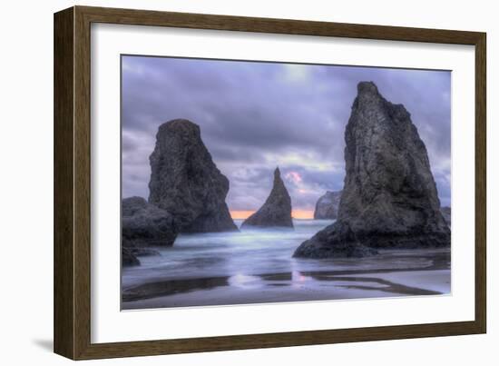 Ethereal Bandon Seascape, Oregon Coast-Vincent James-Framed Photographic Print