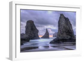 Ethereal Bandon Seascape, Oregon Coast-Vincent James-Framed Photographic Print