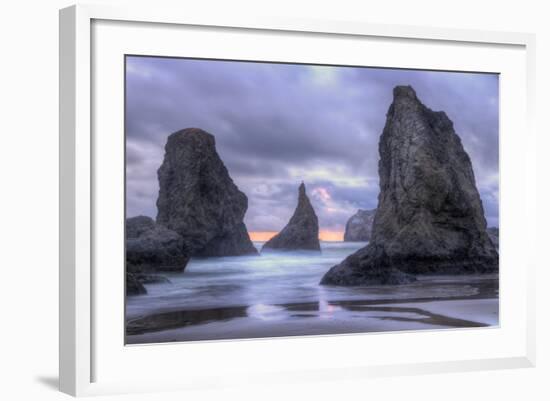 Ethereal Bandon Seascape, Oregon Coast-Vincent James-Framed Photographic Print