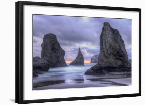 Ethereal Bandon Seascape, Oregon Coast-Vincent James-Framed Photographic Print