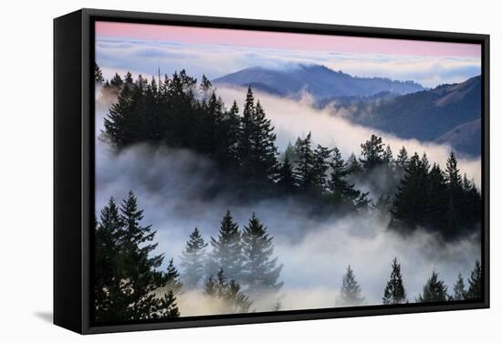 Ethereal Fog and Mount Tamalpais Marin San Francisco-Vincent James-Framed Stretched Canvas