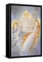 Ethereal Girls with Child in Magic Prism-null-Framed Stretched Canvas