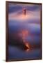 Ethereal Gold Detail in Fog at San Francisco, Golden Gate Bridge-Vincent James-Framed Photographic Print