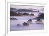 Ethereal Hills and Fog, Misty Otherworldy View at Petaluma Sonoma County-Vincent James-Framed Photographic Print