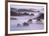 Ethereal Hills and Fog, Misty Otherworldy View at Petaluma Sonoma County-Vincent James-Framed Photographic Print