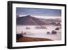 Ethereal Mist and Country Hills of Petaluma, Sonoma County, Bay Area Fog-Vincent James-Framed Premium Photographic Print