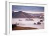 Ethereal Mist and Country Hills of Petaluma, Sonoma County, Bay Area Fog-Vincent James-Framed Premium Photographic Print