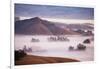 Ethereal Mist and Country Hills of Petaluma, Sonoma County, Bay Area Fog-Vincent James-Framed Photographic Print