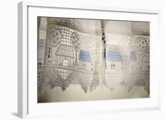 Ethereal Shot of Sheer Curtains with Design of Homes-null-Framed Photo