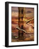 Ethereal Towers-sattva_art-Framed Art Print