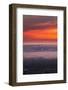 Ethereral Dreamy Burn, San Francisco Bay Fog Sunset-Vincent James-Framed Photographic Print