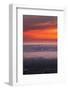 Ethereral Dreamy Burn, San Francisco Bay Fog Sunset-Vincent James-Framed Photographic Print