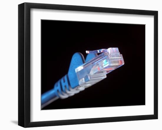 Ethernet Network Connector-Tek Image-Framed Premium Photographic Print