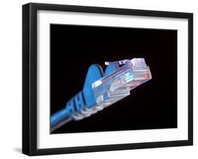 Ethernet Network Connector-Tek Image-Framed Premium Photographic Print