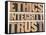 Ethics, Integrity, Trust Word-PixelsAway-Framed Stretched Canvas
