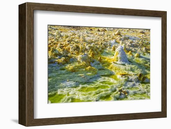 Ethiopia, Dallol, Afar Region. at Almost 300 Feet Below Sea Level-Nigel Pavitt-Framed Photographic Print