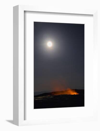 Ethiopia, Erta Ale, Afar Region. the Molten Lava in One of the Two Active Pit Craters of Erta Ale.-Nigel Pavitt-Framed Photographic Print