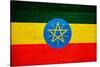 Ethiopia Flag Design with Wood Patterning - Flags of the World Series-Philippe Hugonnard-Stretched Canvas