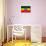 Ethiopia Flag Design with Wood Patterning - Flags of the World Series-Philippe Hugonnard-Stretched Canvas displayed on a wall