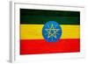 Ethiopia Flag Design with Wood Patterning - Flags of the World Series-Philippe Hugonnard-Framed Art Print