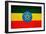 Ethiopia Flag Design with Wood Patterning - Flags of the World Series-Philippe Hugonnard-Framed Premium Giclee Print