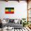 Ethiopia Flag Design with Wood Patterning - Flags of the World Series-Philippe Hugonnard-Art Print displayed on a wall