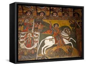 Ethiopia, Gondar, Debre Birhan Selassie Church-Niels Van Gijn-Framed Stretched Canvas