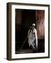 Ethiopia, Lalibela; a Priest in One of the Ancient Rock-Hewn Churches of Lalibela-Niels Van Gijn-Framed Photographic Print