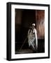 Ethiopia, Lalibela; a Priest in One of the Ancient Rock-Hewn Churches of Lalibela-Niels Van Gijn-Framed Photographic Print
