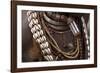 Ethiopia: Lower Omo River Basin, Dilabino (Hamar village near Turmi), Gado's necklaces-Alison Jones-Framed Photographic Print