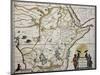 Ethiopia Old Map. Created By Joan Blaeu, Published In Amsterdam 1650-marzolino-Mounted Art Print