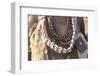 Ethiopia, Omo River Valley, South Omo, Hamer tribe. Detail of a necklace and cowrie shells-Ellen Goff-Framed Photographic Print